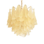 Sanded Champagne "Rondini" Murano Chandelier