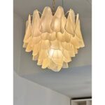 Sanded Champagne "Rondini" Murano Chandelier - Image 8