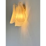 Contemporary Modern Sanded Champagne "Rondini" Murano Wall Sconces - Image 2