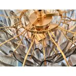 Contemporary Modern Smoked-Fumè "Rondini" Murano Glass Chandelier - Image 6