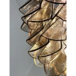 Contemporary Modern Smoked-Fumè "Rondini" Murano Glass Chandelier - Image 7