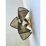 Contemporary Modern Smoked-Fumè "Rondini" Murano Wall Sconce - Image 8