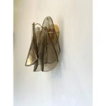 Contemporary Modern Smoked-Fumè "Rondini" Murano Wall Sconce - Image 2