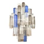 Contemporary Modern “Tronchi” Murano Glass Chandelier
