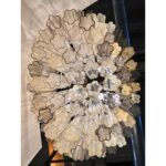 Contemporary Oval Champagne E Fumè “Tronchi” Murano Glass Chandelier - Image 2