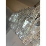 Contemporary Rectangular "Poliedro" Murano Glass Brunish Chandelier - Image 10