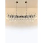 Contemporary Rectangular "Poliedro" Murano Glass Brunish Chandelier - Image 4