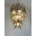 Smoked-Fumè “Rondini” Murano Glass Cascade Chandelier - Image 7