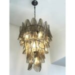 Smoked-Fumè “Rondini” Murano Glass Cascade Chandelier - Image 5