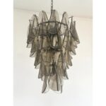 Smoked-Fumè “Rondini” Murano Glass Cascade Chandelier - Image 2