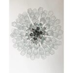 Contemporary Trasparent “Tronchi” Murano Glass Brunish Chandelier in Venini Style - Image 2
