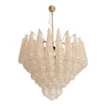 Huge Italian “Conchiglie” Murano Glass Gold Chandelier - Image 8