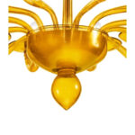 Italian Contemporary Amber Murano Glass Chandelier - Image 6