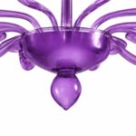 Italian Contemporary lively Violet Murano Glass Chandelier - Image 2