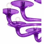 Italian Contemporary lively Violet Murano Glass Chandelier - Image 3