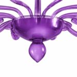 Italian Contemporary lively Violet Murano Glass Chandelier - Image 4