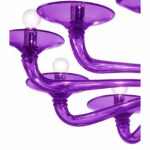 Italian Contemporary lively Violet Murano Glass Chandelier - Image 5