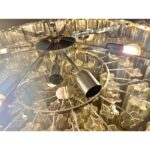 Luxury Huge Champagne e Fumè “Tronchi” Murano Glass Chandelier in Venini Style. - Image 8