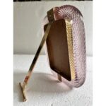 Mid-Century Modern Style Ametista “Torchon” Murano Glass Picture Frame and Unaquered Brass - Image 5