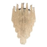 Venetian“Conchiglie” Murano Glass Cascade Black Nikel Chandelier