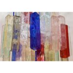 Monumental  Multicolor “SquareD Bark” Murano Glass Italian Cascade - Image 4