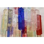 Monumental Contemporary Multicolor “Square Bark” Murano Glass Italian Chandelier - Image 2