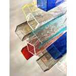 Monumental Contemporary Multicolor “Square Bark” Murano Glass Italian Chandelier - Image 3