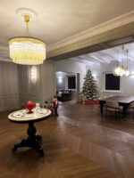 Murano Glass concave "Triedro" Chandelier  in brushed gold - Image 3