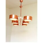 Rectangular Polished Copper Chandelier Italian Chandelier by SimoEng - Image 6