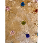 Venetian Gold Flowers and Multicolored Murano Glass Flush Mount - Image 8