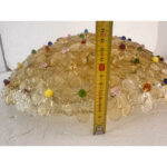Venetian Gold Flowers and Multicolored Murano Glass Flush Mount - Image 5
