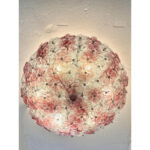 Venetian Transparent and Ametista Flowers Murano Glass Flush Mount - Image 6