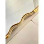 Wave Mirror in Gold “Torchon” Torciglione Murano Glass, Exclusive Design by Simoeng - Image 2