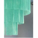 Contemporary Murano Glass Sputnik Chandelier, Mazzega Style in Sea Green Color Italian SimoEng - Image 9