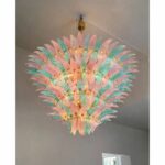 Contemporary Murano Glass "Palmetta" Multicored Italian Chandelier - Image 4
