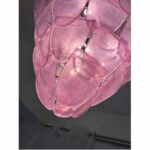 Italian Contemporary Modern Pink  "Petals" Murano Glass Chandelier - Image 6