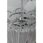 Murano Glass  "Quadriedro" Spyral Italian Chandelier in Decò style - Image 4