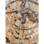 Venetian Amber “Conchiglie” Murano Glass Chrome Chandelier - Image 5