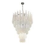Venetian Luxury Mid Century-Modern "Conchiglie" Murano Glass Chandelier