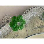 Venetian Murano Glass Oval Floral Wall Mirror – Hand-Carved Italian Art - Image 6