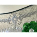 Venetian Murano Glass Oval Floral Wall Mirror – Hand-Carved Italian Art - Image 5