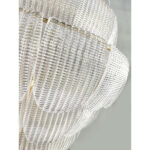 Contemporary Imperial Diamanted Trasparent “Petals” Murano Glass Chandelier by Simoeng - Image 4