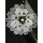 Contemporary Murano Glass “Tronchi” Chandelier Burnished Metal Frame - Image 7