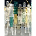 Monumental Italian Rectangular Strip “Listelli” Murano Glass Chandelier by Simoeng - Image 5