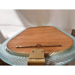 Venetian Azzure Murano Glass Wall Mirror With “Torciglione” Torchon in Barovier-Style - Image 4