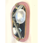 Venetian Pink Murano Glass Wall Mirror With “Torciglione” Torchon in Barovier Style - Image 6
