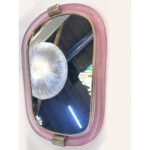 Venetian Pink Murano Glass Wall Mirror With “Torciglione” Torchon in Barovier Style - Image 3