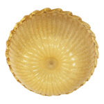 Venetian Traditional Amber Graniglia" Budino" Murano Glass Flush Mount in 70' Style