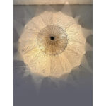 Venetian White-Graniglia Leaves Murano Glass Flush Mount - Image 5
