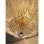 Venetian White-Graniglia Leaves Murano Glass Flush Mount - Image 4